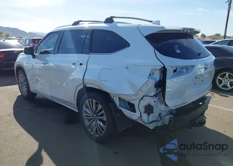 2022 Toyota Highlander Hybrid Platinum from USA, damaged, VIN 5TDFARAH9NS012863
